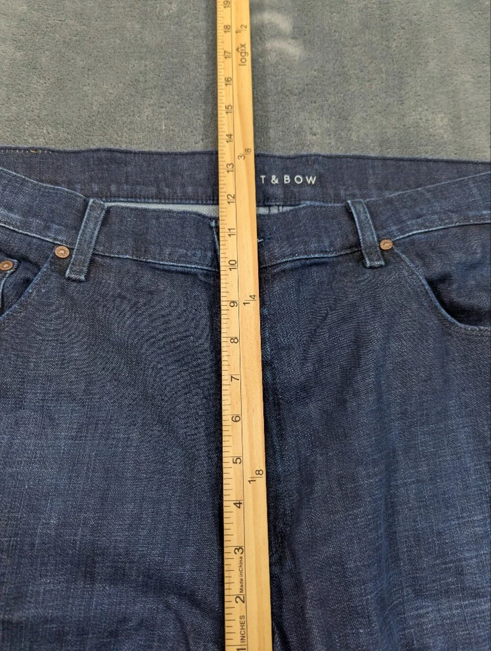 Mott & Bow Straight Leg Dark Wash Men's 42x32 Casual Minimalistic Premium Denim